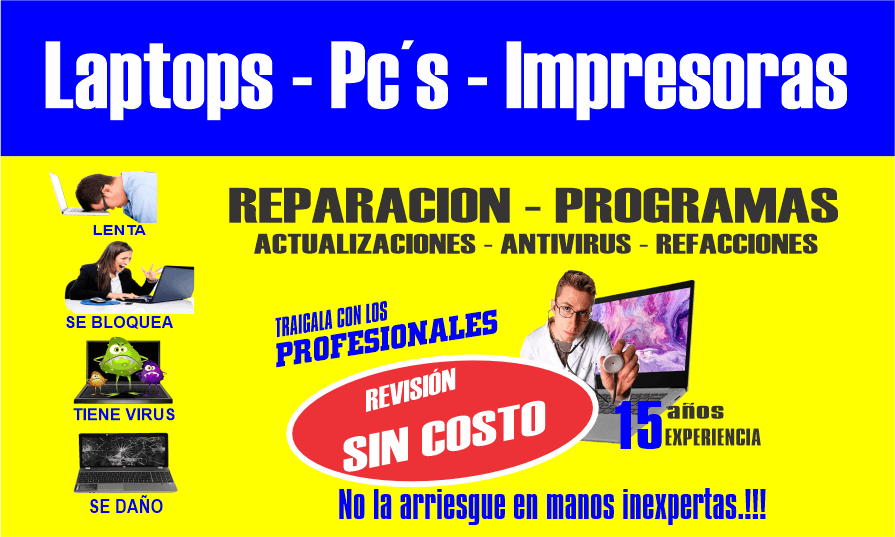 Soporte técnico y reparación de computadoras en Chihuahua